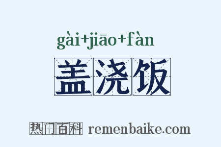 盖浇饭是什么意思的图片